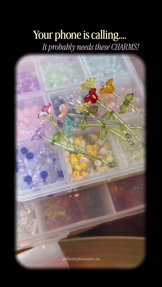 Handmade Beaded Phone Charm